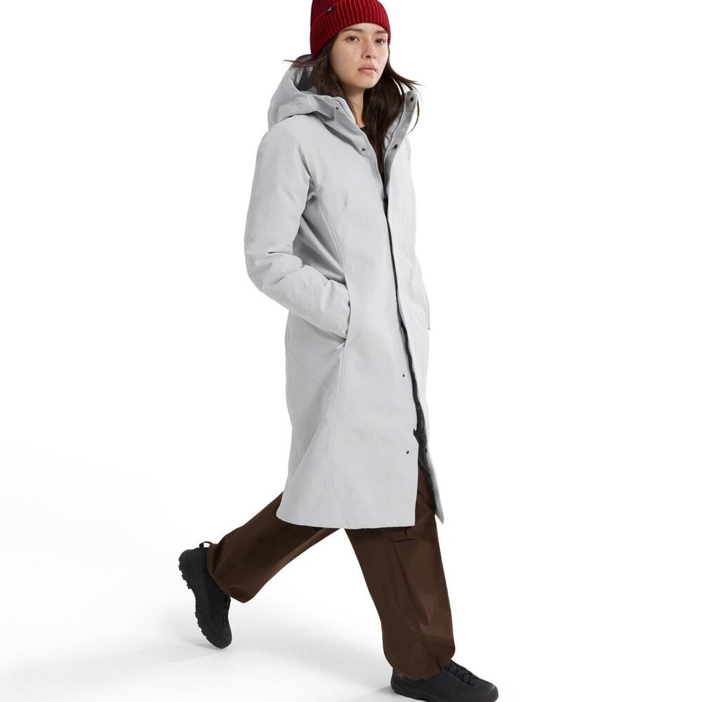 Arc'teryx Patera Down Parka Womens XL Solitude Off White Waterproof Jacket New